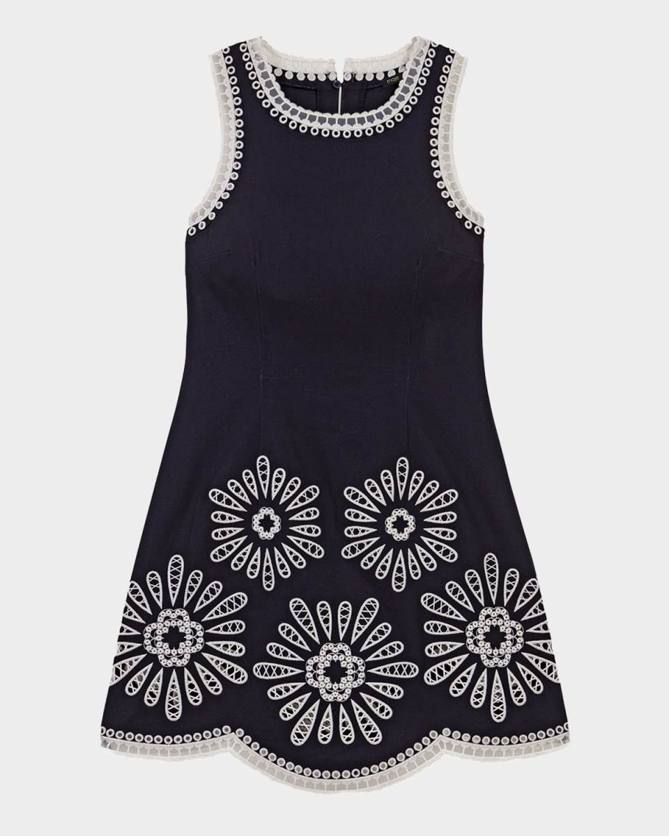 Ruba Floral Crochet Mini Dress